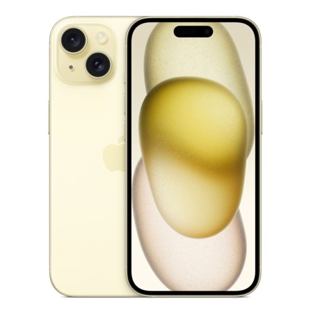 Смартфон Apple iPhone 15 256 ГБ, Dual: nano SIM + eSIM, желтый