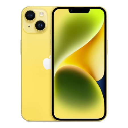 Смартфон Apple iPhone 14 128 ГБ, Dual: nano SIM + eSIM, желтый